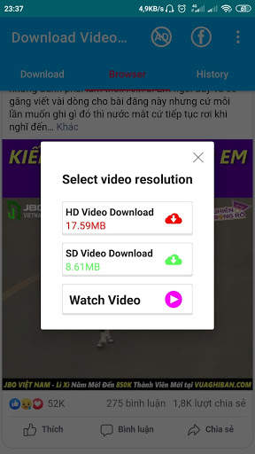Download Video For Facebook - HD Video for FB screenshot 2