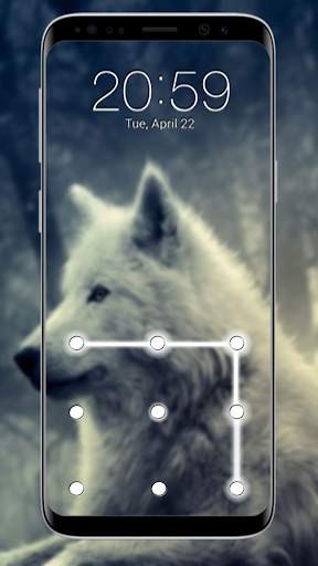Wolf Pattern Lock Screen screenshot 5