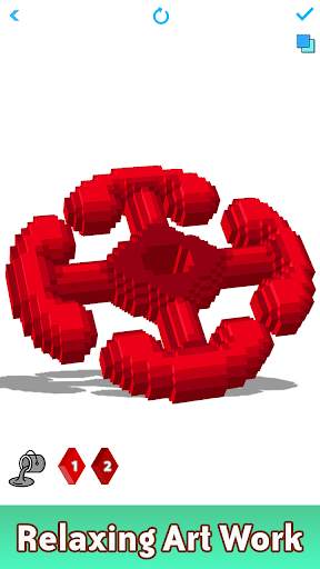 Fidget Spinner 3D Color by Number : Voxel Coloring screenshot 4