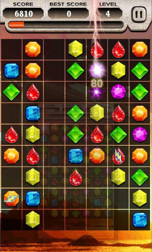 Jewels Game - 3 Worlds screenshot 3