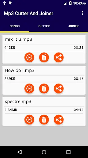 Fast Mp3 Cutter and Joiner screenshot 1