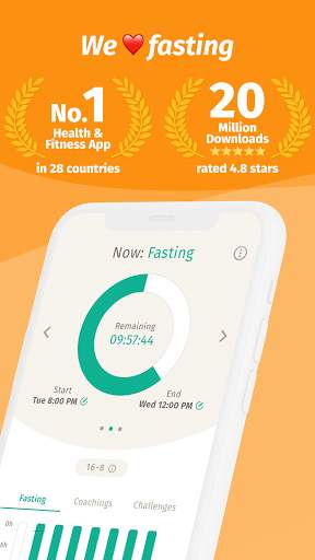 BodyFast Intermittent Fasting Tracker - Diet Coach screenshot 1