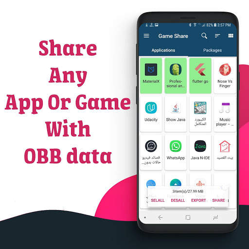 Share apk games - with obb data screenshot 2