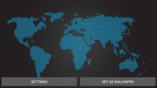 Black Map Live Wallpaper screenshot 5