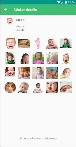 Cute babies stickers for Whatsapp screenshot 5