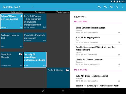 MRMCD 2019 Fahrplan screenshot 11