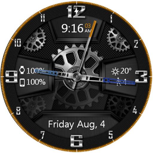Carbon Gears HD Watch Face icon