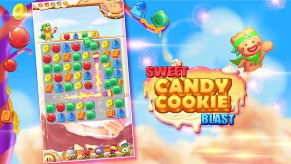 Sweet Candy Cookie Blast HD screenshot 2