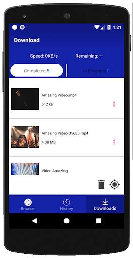 vBrowser fast and secure mobile browser screenshot 2