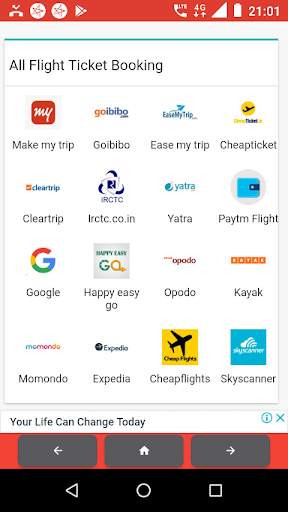All flight ticket booking screenshot 1