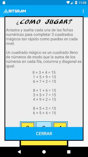 Cuadrado Mágico - Rompecabezas Matemático screenshot 3