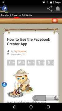 Facebook Creator Guide screenshot 1