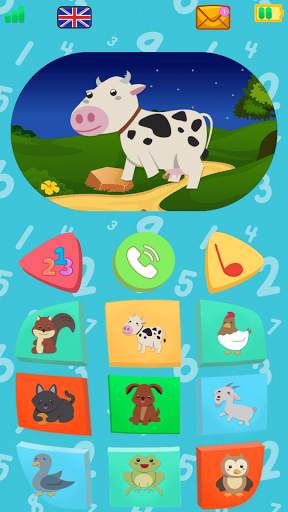 Baby Phone for toddlers - Numbers, Animals & Music 1 تصوير الشاشة