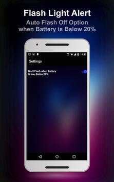 Flashlight Alert - Flash On Call , Notification screenshot 5