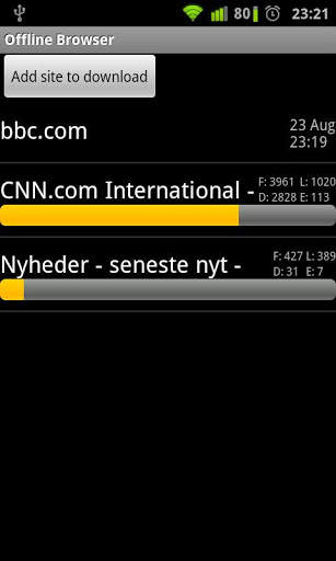 Offline Browser screenshot 1