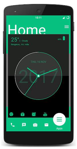 Analog Clock Launcher -Applock screenshot 3