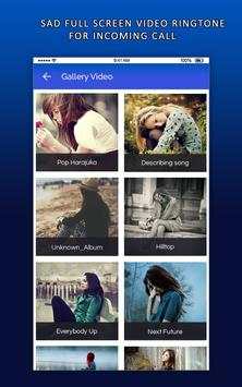 Sad Full Screen Video Ringtone For Incoming Call screenshot 4