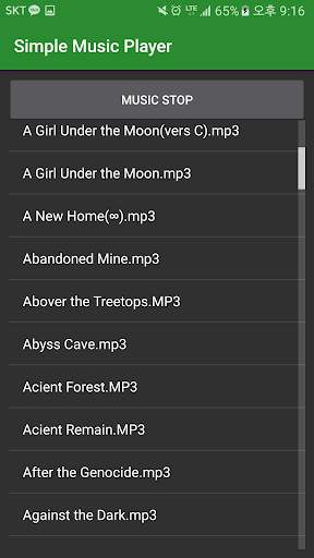Simple Music Player screenshot 1
