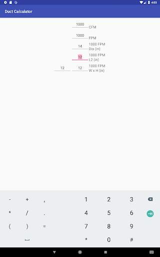 Duct Calculator screenshot 4