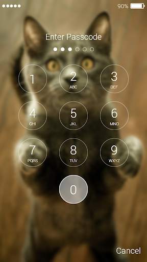 Cat Password Lock Screen screenshot 5