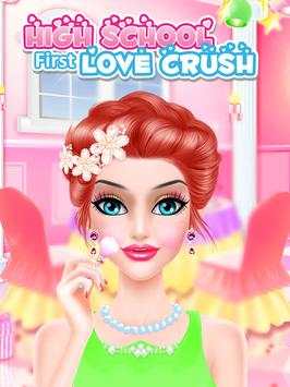 High School Love Crush - Love Story Makeup Salon screenshot 2
