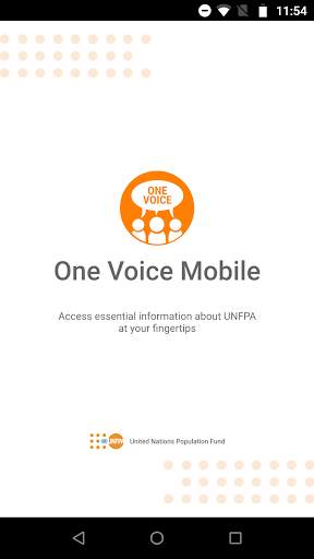 UNFPA One Voice Mobile screenshot 1