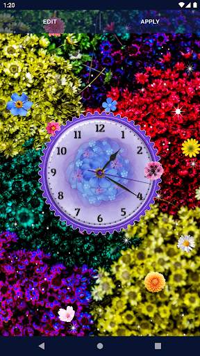 Flower Blossoms Spring Clock screenshot 4