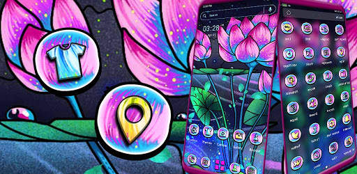 Lotus Mat Painting Launcher Theme screenshot 6