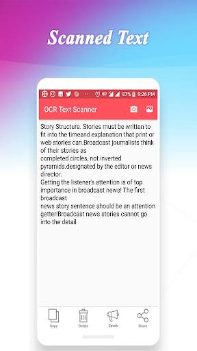 OCR Text Scanner - Camera, Gallery screenshot 3