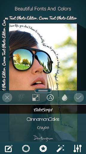 Curve Text Photo Editor screenshot 5