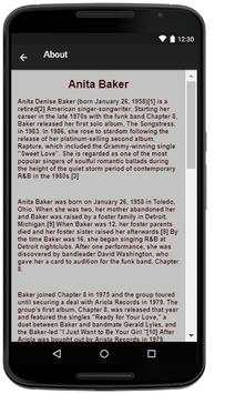 Anita Baker Music Lyrics screenshot 2