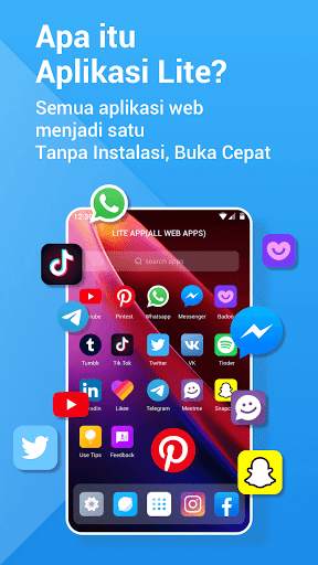 Lite App - Semua aplikasi dalam 1, 2 Akun screenshot 2