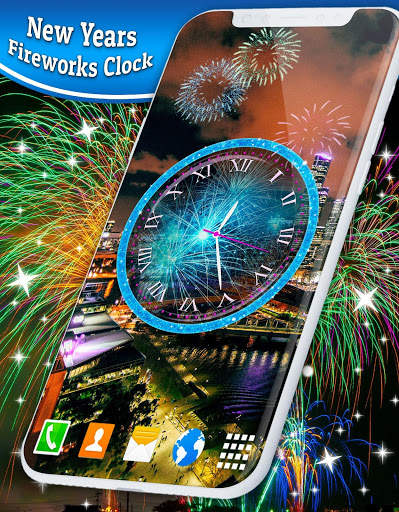 New Years Clock 🎆 2021 Fireworks Live Wallpaper screenshot 6