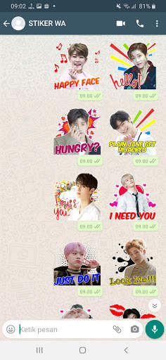 Chat Sticker WA Astro Kpop Boy Band WAStickerApps screenshot 6