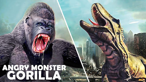 Monster Gorilla Attack-Godzilla Vs King Kong Games screenshot 1