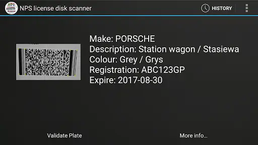 NPS  License Disk Scanner screenshot 1
