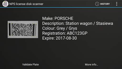 NPS  License Disk Scanner screenshot 1