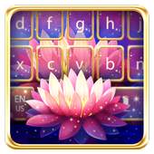 Lovely Pink Flower Keyboard 10001002