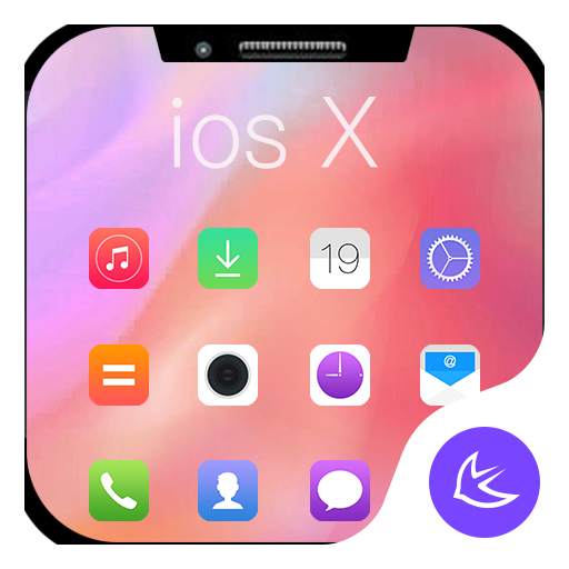 Colorful Simple PhoneX OS - APUS launcher theme 163.0.1001