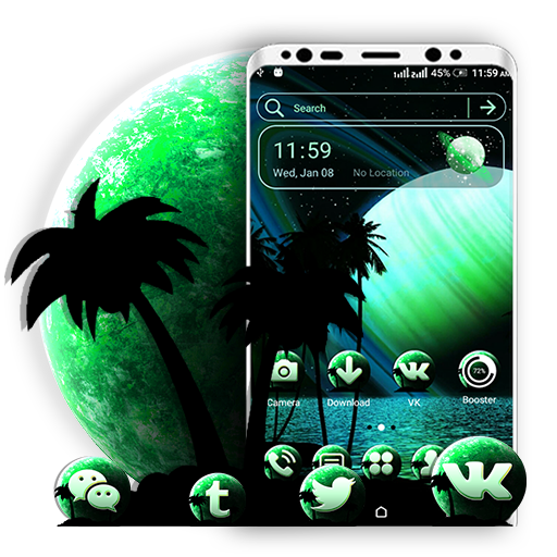 Green Planet Launcher Theme icon