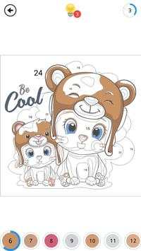 Cute Color - Color by Numbers screenshot 3