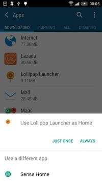 Lollipop Launcher screenshot 1
