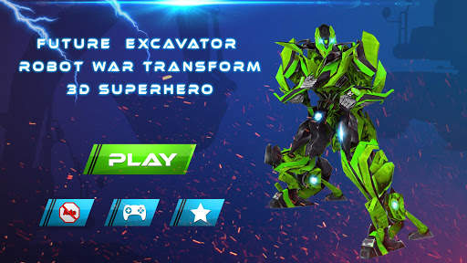 Heavy Excavator Robot - Transformation Robot Game screenshot 3