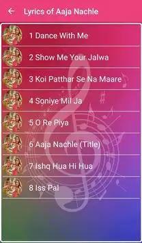 Aaja Nachle Songs Lyrics screenshot 2