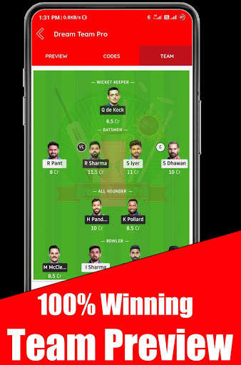 Dream Team Pro - My 11 Cricket Football Prediction screenshot 4