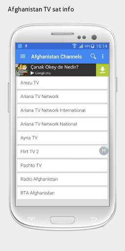 Afghanistan TV sat info screenshot 1