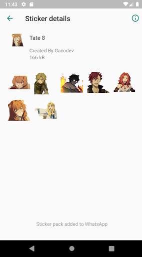 Tate No Yuusha Sticker WA screenshot 5