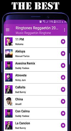 Free Reggaeton Music Ringtones 2 تصوير الشاشة