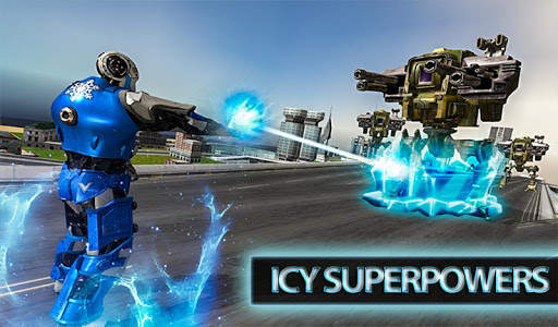 Ice Hero Robot 3D: Flying Robot Fighting Game screenshot 5