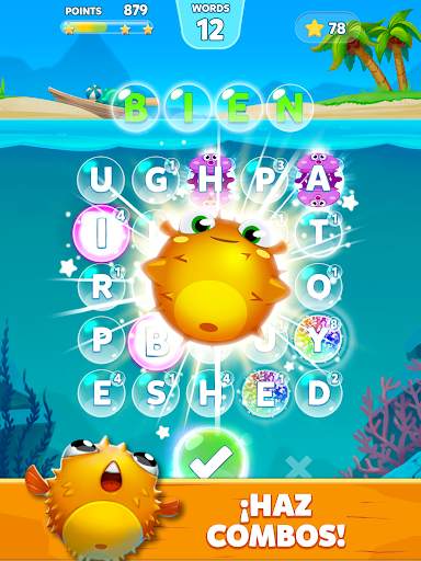Bubble Words - Juego de conectar letras screenshot 6